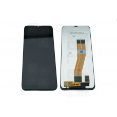 Samsung A02s (A025F) тачскрин + экран (модуль) черный (163 мм)