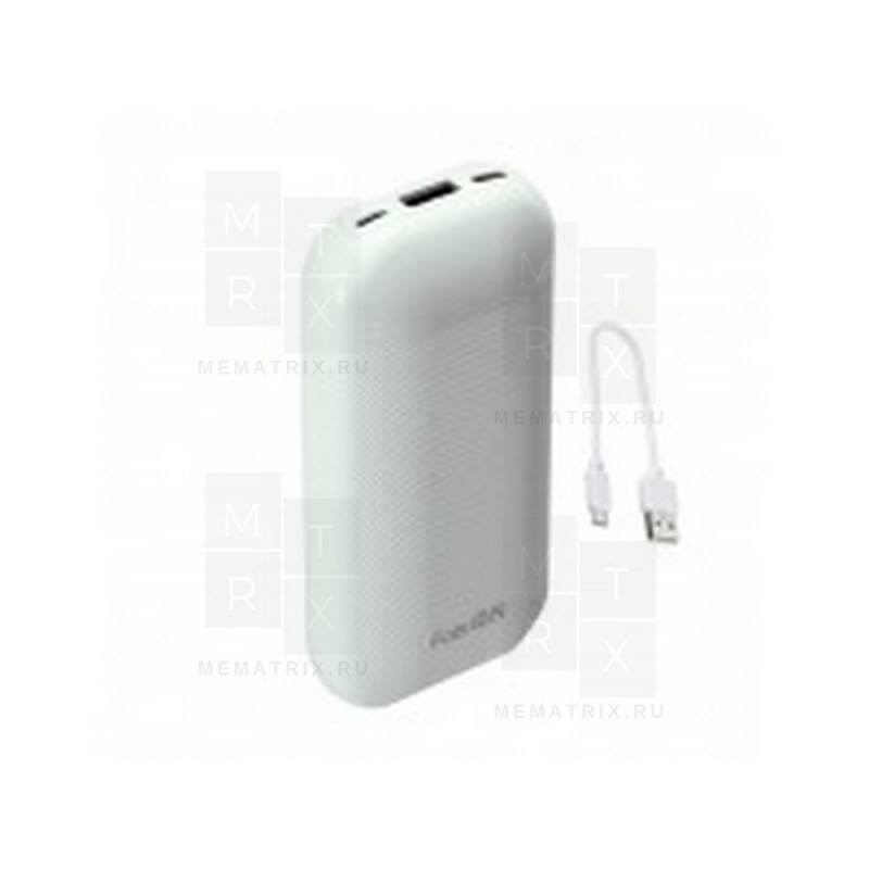 Внешний портативный аккумулятор (Power Bank) FaisON B31C 10000 mAh (5,0V 2A, 2USB, MicroUSB) Белый