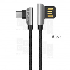 Кабель USB - MicroUSB Hoco U42 (оплетка TPE, 1.2 м.) Черный