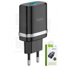 Сетевое зарядное устройство USB Hoco C12Q ( 18W, QС3.0 ) Черный
