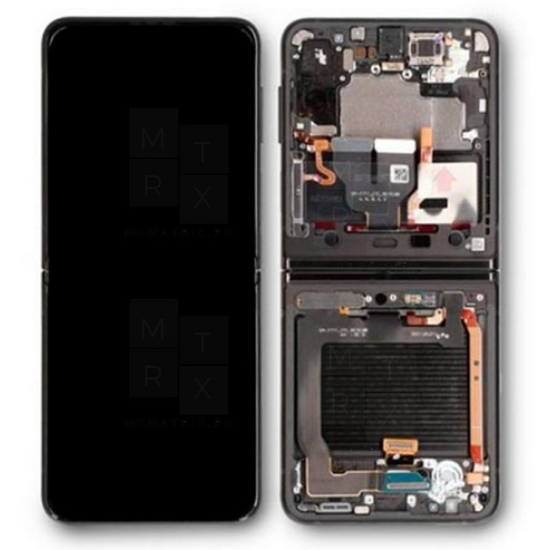 Samsung Galaxy Z Flip3 (F711B) тачскрин + экран модуль черный OR с рамкой