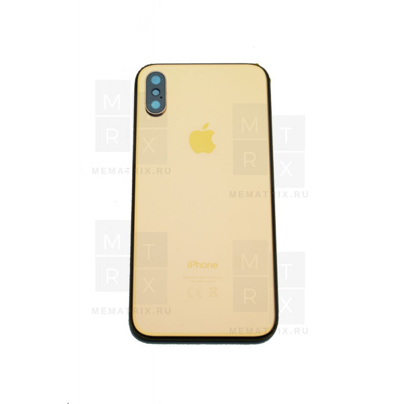 Задняя крышка (корпус) для iPhone Xs Золото