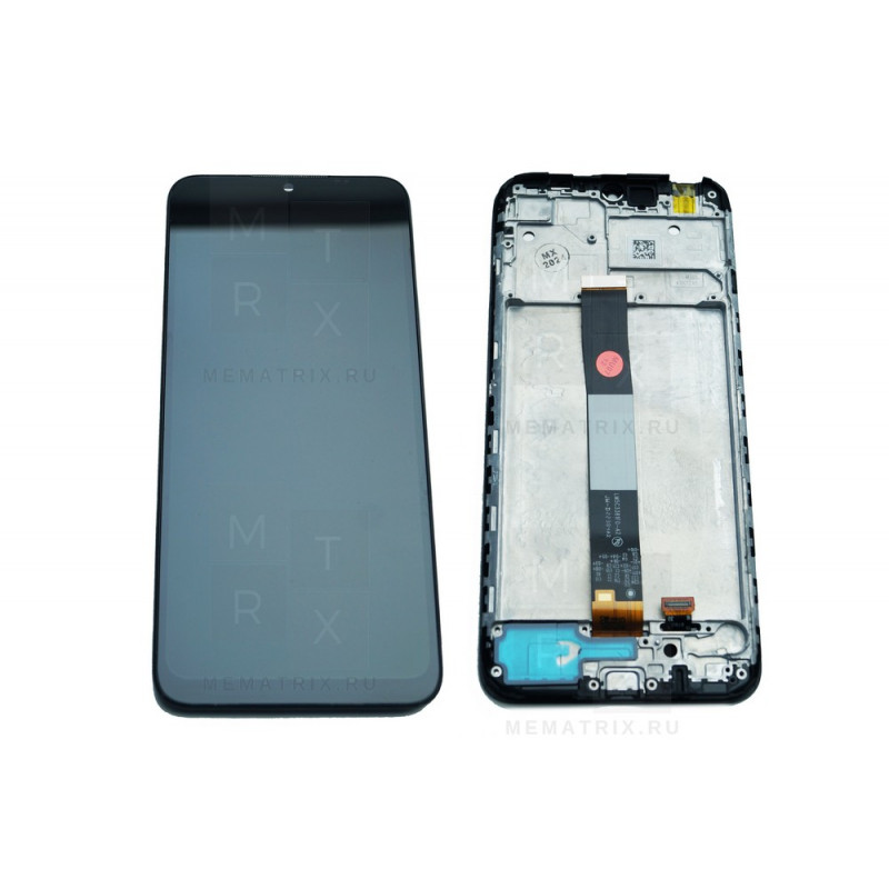 Xiaomi Redmi 9A, 9C, 10A (M2006C3MNG, 220233L2G, M2006C3LG) тачскрин + экран (модуль) черный OR с рамкой