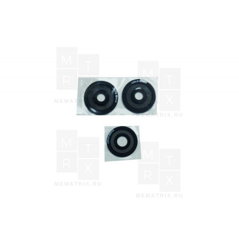 Стекло камеры для Tecno Spark 10 4G (Kl5q) (3 шт.) Черный