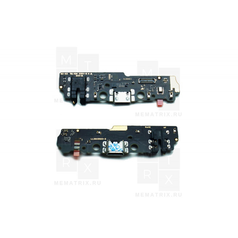 Нижняя плата (шлейф), разъем зарядки для Xiaomi Redmi A1, A1+, A2+ (220733SFG, 220733SG, 23028RNCAG) микрофон Премиум