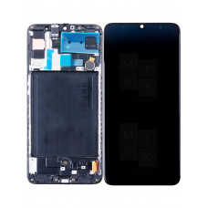 Samsung Galaxy A70 (A705F) тачскрин + экран модуль черный оригинал Ref. с рамкой