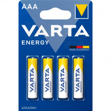 Батарейка AAA LR03 Varta ENERGY 1.5V (4 шт. в блистере)(Щелочные)