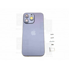 Задняя крышка (корпус) iPhone 14 Pro Max violet (фиолетовый) в сборе Премиум