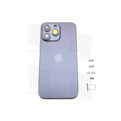 Задняя крышка (корпус) iPhone 14 Pro Max violet (фиолетовый) в сборе Премиум