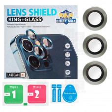 Защитное стекло линзы камеры для iPhone 11 Pro, 11 Pro Max (комплект 3 шт.) Зеленое