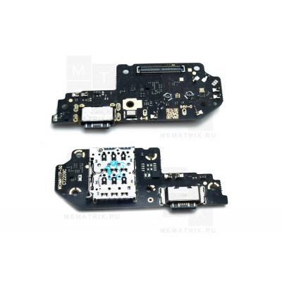 Нижняя плата (шлейф), разъем зарядки для Xiaomi Poco X4 GT (22041216G) разъем SIM, микрофон