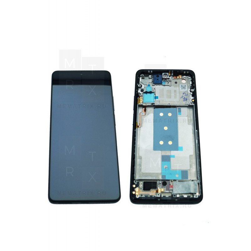 Xiaomi 11T (21081111RG) тачскрин + экран (модуль) черный OR с рамкой