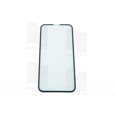 Защитное стекло (Оптима) для iPhone 13 mini Черное (Закалённое, полное покрытие)