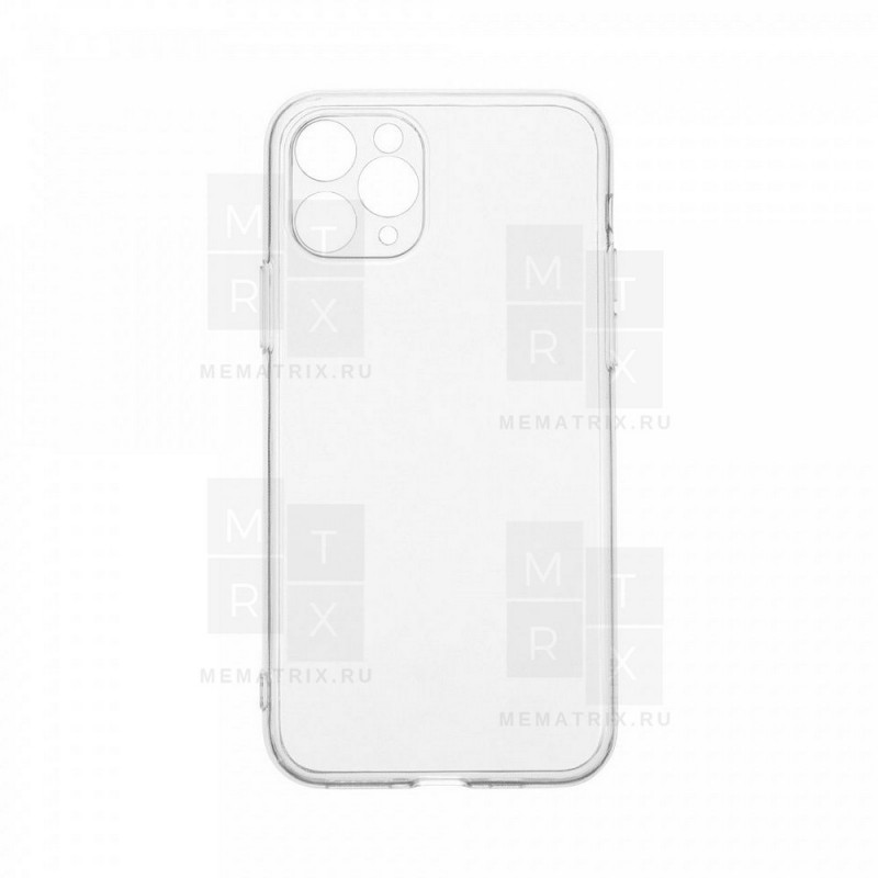 Чехол-накладка для iPhone 11 Pro (с защитой камеры) Прозрачный