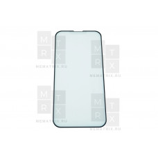Защитное стекло (Матовое) для iPhone 13, 13 Pro, 14 Черное (Закалённое, полное покрытие)