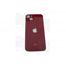 Задняя крышка iPhone 14 Plus (красный) с увеличенным вырезом под камеру Премиум AA