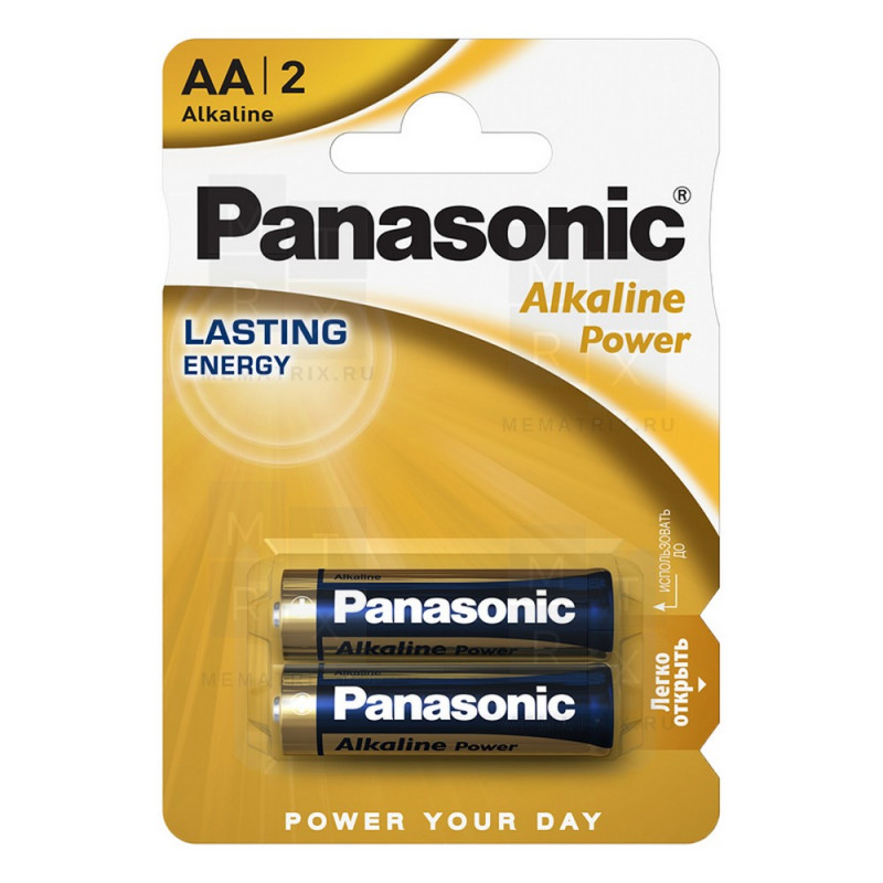 Батарейка PANASONIC LR 6-2BL ALKALINE POWER (24)
