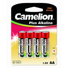 Батарейка Camelion..LR 6  Plus Alkaline BL-4 (LR6-BP4, батарейка,1.5В) (48)