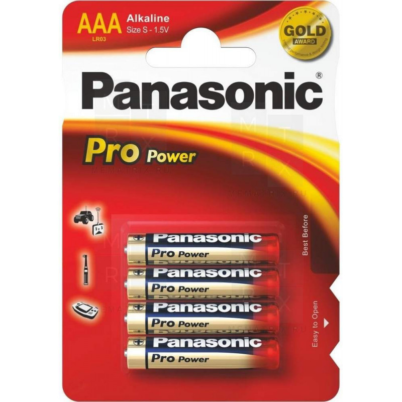 Батарейка PANASONIC LR 3-4BL PRO POWER  (48)