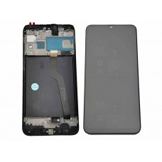 Samsung Galaxy A10, M10 (A105F, M105F) тачскрин + экран (модуль) черный копия с рамкой