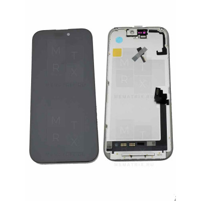 iPhone 17 (A3520) тачскрин + экран (модуль) Черный (Soft Oled) (площадка под IC)