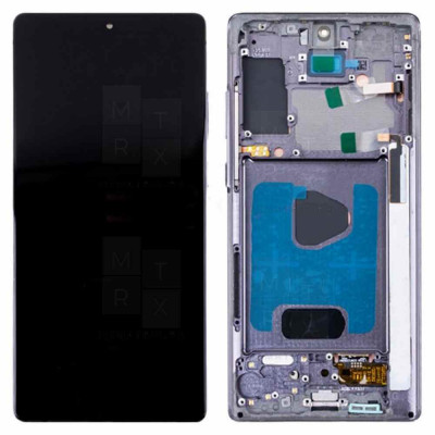 Samsung Galaxy Note 20 (N980F) тачскрин + экран (модуль) черный (OLED) с рамкой (Full Size) Samsung Galaxy Note 20 (N980F) тачскрин + экран (модуль) черный (OLED) с рамкой (Full Size)