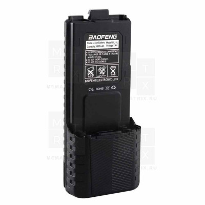 Аккумулятор для радиостанции Baofeng UV-5R, UV-5RE, DM-5R BL-5L (3800 mAh, усиленный)