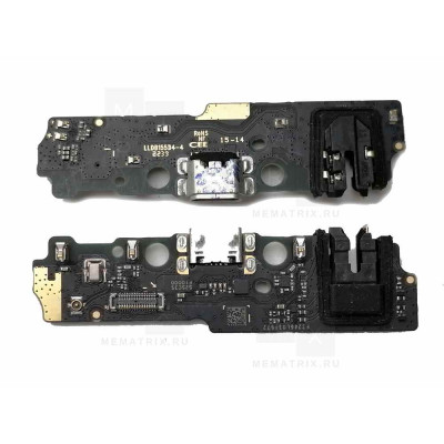 Нижняя плата (шлейф), разъем зарядки для Xiaomi Poco C51 (2302EPCC4I) разъем гарнитуры, микрофон Премиум