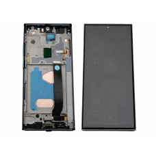 Samsung Galaxy Note 20 Ultra (N985F) тачскрин + экран (модуль) черный с рамкой In-Cell