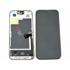 iPhone 15 Pro тачскрин + экран (модуль) черный Soft Oled (Площадка под IC)