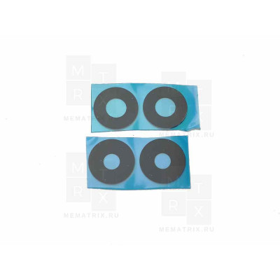 Стекло камеры Xiaomi Redmi Note 14 Pro 5G (комплект 4 шт.) Черный Стекло камеры Xiaomi Redmi Note 14 Pro 5G (комплект 4 шт.) Черный