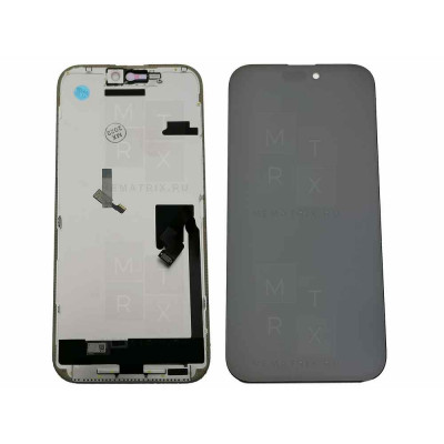 iPhone 16 Pro Max (A3296) тачскрин + экран (модуль) Черный (Hard Oled) (Площадка под IC)