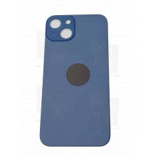Задняя крышка iPhone 13 Синий (Blue) (стекло, логотип) Узкий вырез под камеру Премиум Задняя крышка iPhone 13 Синий (Blue) (стекло, логотип) Узкий вырез под камеру Премиум