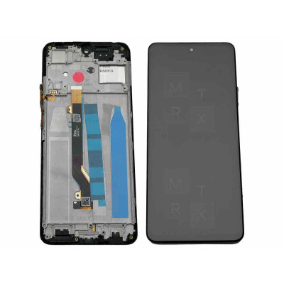 Tecno Pova 3 (LF7n) тачскрин + экран (модуль) Черный OR с рамкой