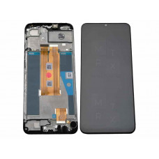 Realme C63 4G (RMX3939) тачскрин + экран модуль черный OR с рамкой