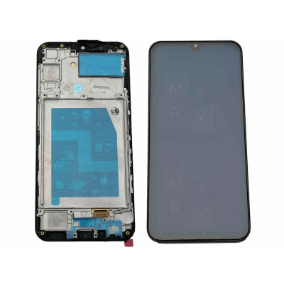 Samsung Galaxy A24 4G (A245F) тачскрин + экран (модуль) Черный Oled (Full Size) с рамкой