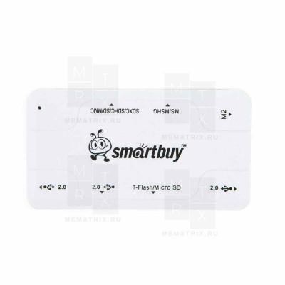 Хаб + Картридер Smartbuy COMBO MASTER SBRH-750-W белый