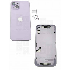 Задняя крышка (корпус) iPhone 14 violet (фиолетовый) в сборе