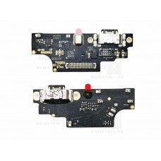 Нижняя плата (шлейф), Xiaomi Poco M6 Pro 4G (2312FPCA6G) плата системный разъем, микрофон Премиум