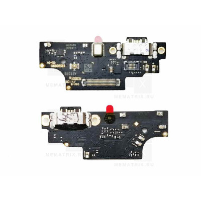 Нижняя плата (шлейф), Xiaomi Poco M6 Pro 4G (2312FPCA6G) плата системный разъем, микрофон Премиум