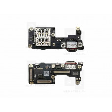 Нижняя плата (шлейф), Realme GT 7 разъем зарядки, разъем SIM, микрофон Черный Премиум