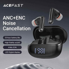 Беспроводные наушники Bluetooth Acefast W1 (TWS, вакуумные, с диплеем, активное шумоподавление) Черный