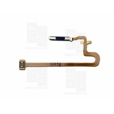 Шлейф для Realme C55 (RMX3710) сканер отпечатка пальцев Зеленый