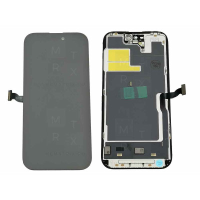 Iphone 14 Pro тачскрин + экран модуль черный Soft Oled (Площадка под IC)