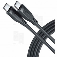 Кабель Type-C - Type-C Acefast C3-03 (3A, 60W, PD, 1.2 м) Черный