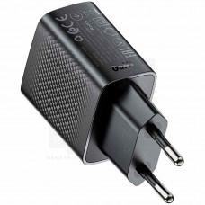 Сетевое зарядное устройство Type-C Acefast A102 (30W, PD, GaN) Черный