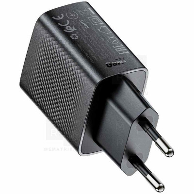Сетевое зарядное устройство Type-C Acefast A102 (30W, PD, GaN) Черный