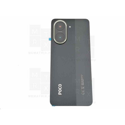 Задняя крышка для Xiaomi Poco C71 Черный Премиум Задняя крышка для Xiaomi Poco C71 Черный Премиум