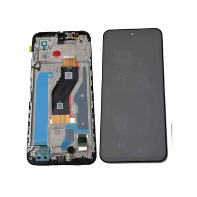 Tecno Spark 40 4G (KM5n) тачскрин + экран (модуль) Черный OR с рамкой