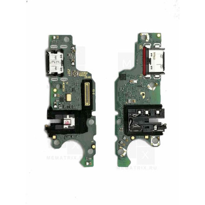 Нижняя плата (шлейф) для Huawei Honor X6c разъем зарядки, разъем гарнитуры, микрофон Премиум